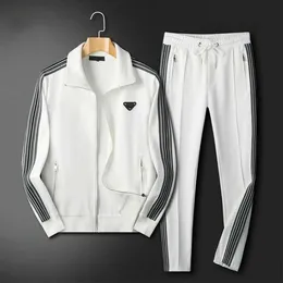 2023Men's TrackSuits European i American Street Mens Nowa marka mody Mężczyźni Suit wiosenny jesień dwuczęściowy w stylu odzieży sportowej w stylu sportowym