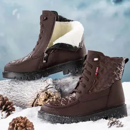 Bottes femmes imperméable neige pour chaussures d'hiver talons cheville plate-forme Botas Mujer garder au chaud Bottines femme