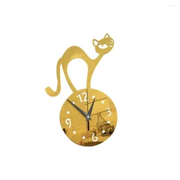 Relógios de parede Relógio Apliques Enfeites Redondos Adesivos Decorativos Decalques Não-ticking Alarme de Escritório