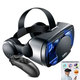 VRGPRO 3D 헬멧 가상 현실 VR 안경 블루 렌즈 스마트 폰 3D 안경 지원 VR YouTube INS 용 휴대폰 헤드셋