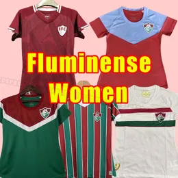 Женщины девушка 2023 2024 Футбольные майки Fluminense FRED PH GANSO NINO 23/24 Футбольная рубашка Camisa LUCCA EGIDIO NONATO Мужские тренировочные костюмы домашняя третья