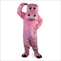 2024 rabat Pink Hippo Cartoon Mascot Costume Cartoon Anime Teme Posta