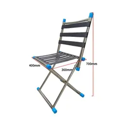 مقاعد الفناء محمولة في الهواء الطلق من الفولاذ المقاوم للصدأ كرسي قابلة للطي الصيد تسليم الأثاث حديقة الأثاث DHV4Y