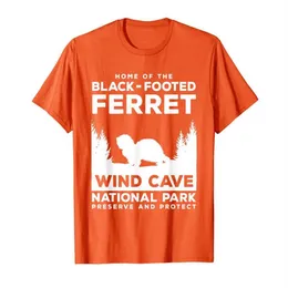 Camisa do Parque Nacional da Caverna do Vento South Dakota Ferret Gift T-Shirt271f