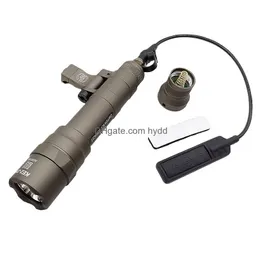 Acessórios táticos airsoft m600df m640v m640df led 1400 lumens scout luz caça ao ar livre rifle lanterna para 20mm ferroviário gota del dh1rt