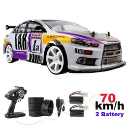 Electric RC Car CSOC 1 10 RC Racing Drifting 70 km H med LED -lampan 2 4G High Speed ​​Remote Control Toy Big Off Road 4WD för vuxna pojkar 231030