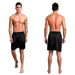 Mens Beach Shorts Solid Silk Boxer Casual Summer Style Relaxed Large Size Comfortable To Wear Pour Hommes204C