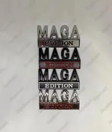 3d Edition Maga Metal Alloy Car 스티커 장식 미국 Make America Great Again Emblems Badge Cars Metal Leaf Board7048114