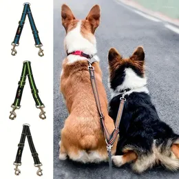 Colliers réfléchissants pour chiens, Double laisse, Double Durable, réglable pour l'entraînement à la marche, petits, moyens et grands chiens, produits pour animaux de compagnie