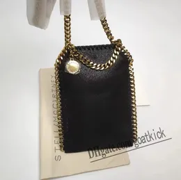 Frayme flep tasarımcı zincirleri omuz çantası mccaryney medium vegan frayme çantası lüks kadınlar crossbody küçük el çantaları siyah altın stella cüzdanları