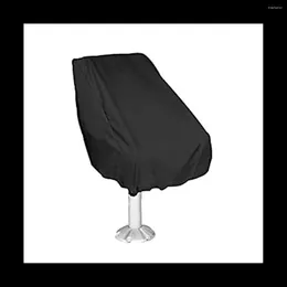 Чехлы на стулья Водонепроницаемые чехлы для сидений УФ-защита и пыленепроницаемость для яхты Морской открытый эластичный складной стол Черный