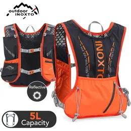 Utomhuspåsar inoxto Lätt ryggsäck Hydration Vest Lämplig för cykelmaraton Vandring Ultra Light and Portable 5L 231030