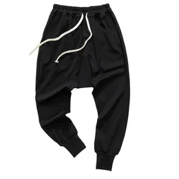 Style Pants Hip Hop Dance Harem Sweatpants Drop Crotch Men Parkour Track Tapered Trousers178a