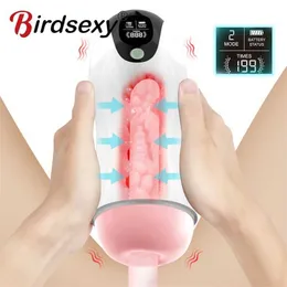 Maszyny seksualne zabawki dla mężczyzn erotyczne masturbator realistyczny czubek języka i jamy ustnej cipki cipki stroker wibrujący 231012