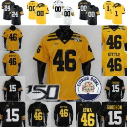 Iowa Hawkeyes Football Jersey 9 Tory Taylor Spencer Petras Tyler Goodson Tyler Linderbaum Riley Moss George Kittle Bob Sanders Xavier Nwankpa