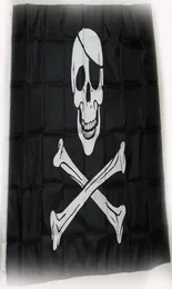 90 x 150 cm, 3 x 5 Fuß, Jolly Roger-Schädel, gekreuzte Knochen, Piratenflagge, direkt ab Werk 9478399