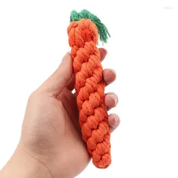 Dog Carrier 1 Pc Carrot Toy 22cm Long Braided Cotton Rope Puppy Toys Pet Products Accessories Cat Supplies Items