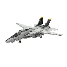 BLOCKS MODERN MILITÄRA FIGHTER BYGGUST GRUMMAN 4 TOMCAT AIRCRAFT MODELL 135 MINIFIG SCALE TROBSS Toys Children Christmas Gift 231027