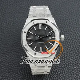 41mm nouvelle texture noire automatique montre pour homme 15400 argent givre or boîtier en acier givré bracelet date montres pour hommes Timezonewatch Z20c