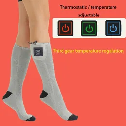 Spor çorapları nefes alabilir elektrikli ısıtma kış anti -soğuk ayak ısıtmalı termal çorap 231030