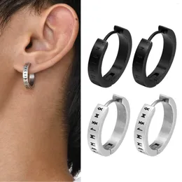 Hoop Earrings Men Norse Viking Stylish Rock Punk Stainless Steel Huggie Hoops Ear Gifts For Boys Jewelry Brincos Masculinos