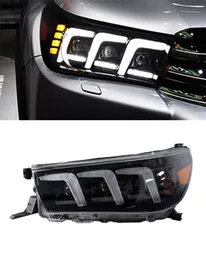 Reflektory stylizacji samochodów dla Toyota Hilux 20 15-20 20 Vigo Dynamic Signal Animation Drl Daytime Lights