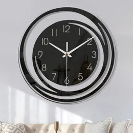 Wall Clocks Creative 30cm Acrylic Clock Modern Design Living Room Bedroom Decoration Minimalist Nordic Style Mute Home Decor 231030