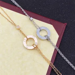 Braccialetti di diamanti braccialetti a vite per donne designer gioielli in oro rosa oro a catena argento a catena argento designer designer di gioielli di lusso designer regalo con borsa