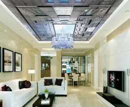 Wallpapers European Style City Space Ceiling 3d Mural Designs For Living Room Home Decoration