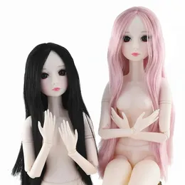 Dolls 60CM Nude Doll White Skin Body with 22 Joints Movable Dress Up Toys 1 3 Bjd DIY Toy Girl's Birthday Gift 231030