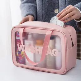 Cosmetic Bags Cases portable makeup bag Large capacity travel storage toiletry Waterproof transparent cosmetics 231030