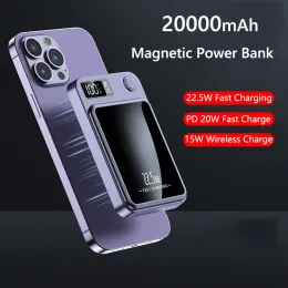 20000mah carregador magnético sem fio power bank pd 20w 22.5 carregamento rápido para iphone 14 13 12 pro samsung xiaomi mini powerbank