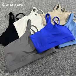 Yoga roupa alta estiramento confortável um ombro sutiã esportivo roupa interior mulheres bralette fitness ginásio top correndo roupas de treino 231030