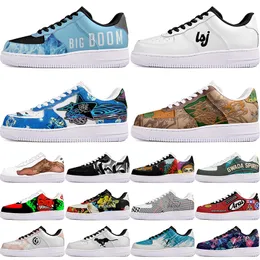 Diy Shoes Winter Green Lovely Autumn Mens Leisure Shoes One for Men Women Platform Casual Sneakers Classic White Clean Cartoon Graffiti Trainers Sport 21304