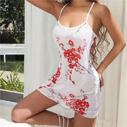 Damen-Nachtwäsche, Spitze, sexy Nachtwäsche, Damen-Sommernachthemd, Spaghettiträger, kurzes Nachtkleid, weiblich, große Größe, Dessous, S-2XL