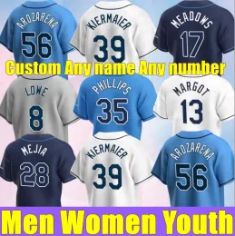 2023 39 Kevin Kiermaier Jersey 12 Wade Boggs Yandy Diaz 5 Wander Franco Tampa Bay Randy Arozarena Ray Charlie Morton Joey Wendle Tyler Glasnow Baseball Jerseys