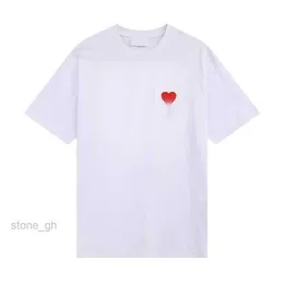 amis T-shirt da uomo T-shirt da uomo Amis De Coeur T-shirt a maniche corte Camicie da uomo Designer Top France Fashion Motivo a cuore ricamato 8 KPOT