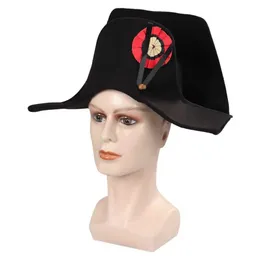 Napoléon Cosplay Chapeau Costume Accessoires Adulte Amiral Bicorne Capitaines Français Cap Fantaisie Costumes Accessoire Halloween Roleplay Cadeaux 230920