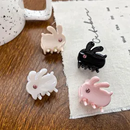 Mini Sweet Cute Rabbit Hair Claw Small Crab Hair Claw Clips Girls Kids Acrylic Mini Candy Hair Clamp Hairpin Bangs Hair Accessories 2887