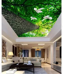 Wallpapers Home Decoration Tree Living Room Bedroom Ceiling Custom 3d Po Wall Paper Mural Wallpaper
