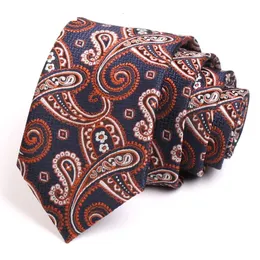 Bow Ties Men's Luxury Print Tie Arrivals Fashion Formal Neck Tie for Men Business Suit Work Slitte Classic 7cm Wide Ties 231031