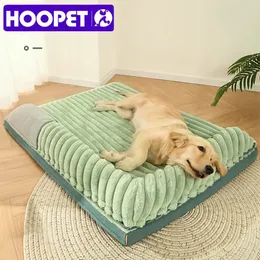 canis canetas HOOPET L-3XL Cama de cachorro grande removível lavável almofada de dormir para cães gatos suprimentos para animais de estimação cama de gato confortável com travesseiro duplo 231031