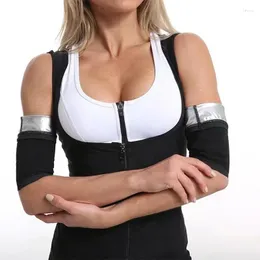 Knieschützer 1 Paar Schweiß-Sauna-Armband Frauen elastische Kompressionsformungsärmel Anti-Cellulite-Former Sport-Heizungsset