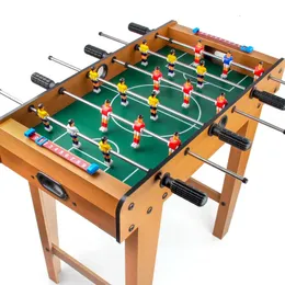 Sport Toys Wood Table Soccer med fyra barer och sex föräldrabarn Interaktiva inomhusbordsspel 231030