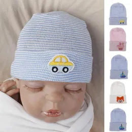 Top Caps 0-6 aylık Çocuk Unisex Sıcak Kış Gezinmiş Şapka Tutun Hemming Erkek Beyzbol Kapağı Ayarlanabilir