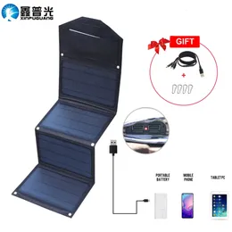 Chargers 5V Solar Panel for phone charging Portable Foldable power bank USB Charger 30W 5 volt camping Accessori 231117