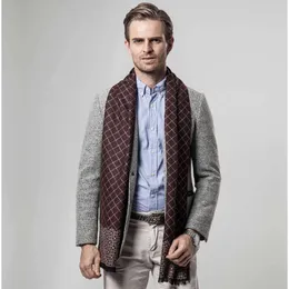 Шарфы, дропшиппинг, новинка 2021 года, зимний шарф, дизайнерский клетчатый шарф класса люкс для мужчин, зимний теплый мужской клетчатый кашемировый шарф, мужские шарфы1755