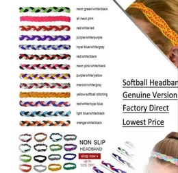 Titanium Sport Accessories Softball Baseball Yoga Stirnband Dreifach geflochtenes Stirnband rutschfeste Innenseite für Kinder Erwachsene Sport Weihnachten H2850568