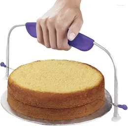 Utensili da forno Livellatore per torta regolabile per livellare e torcere Taglierina per strati Affettatrice per pasta per pizza Sega a filo Coltello da forno Accessori da cucina