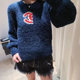 Damen-O-Ausschnitt-Frottee-Langarm-Pullover mit warmer Verdickung, SMLXL